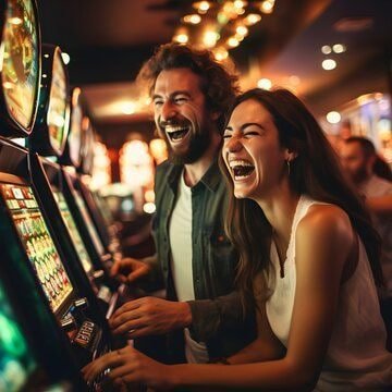 Multi-camera live blackjack studio on dentoto slot Boom City with dealer and game interface